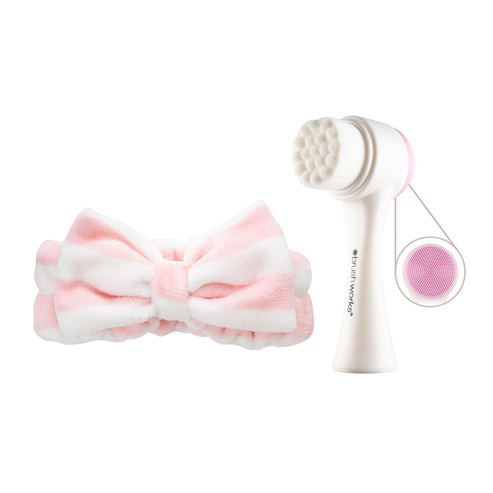Brushworks Luxury Facial Cleansing Brush & Headband