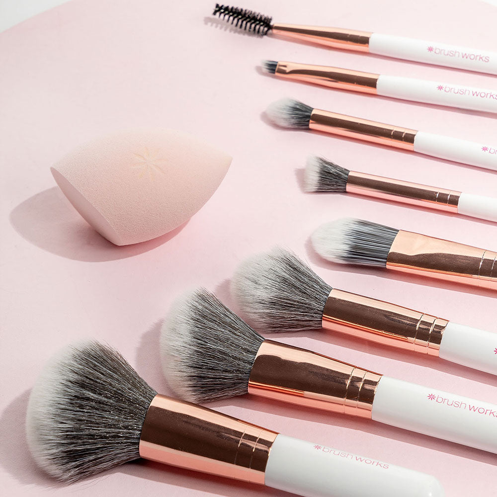 Brushworks Exclusive Makeup Brush and Sponge Set