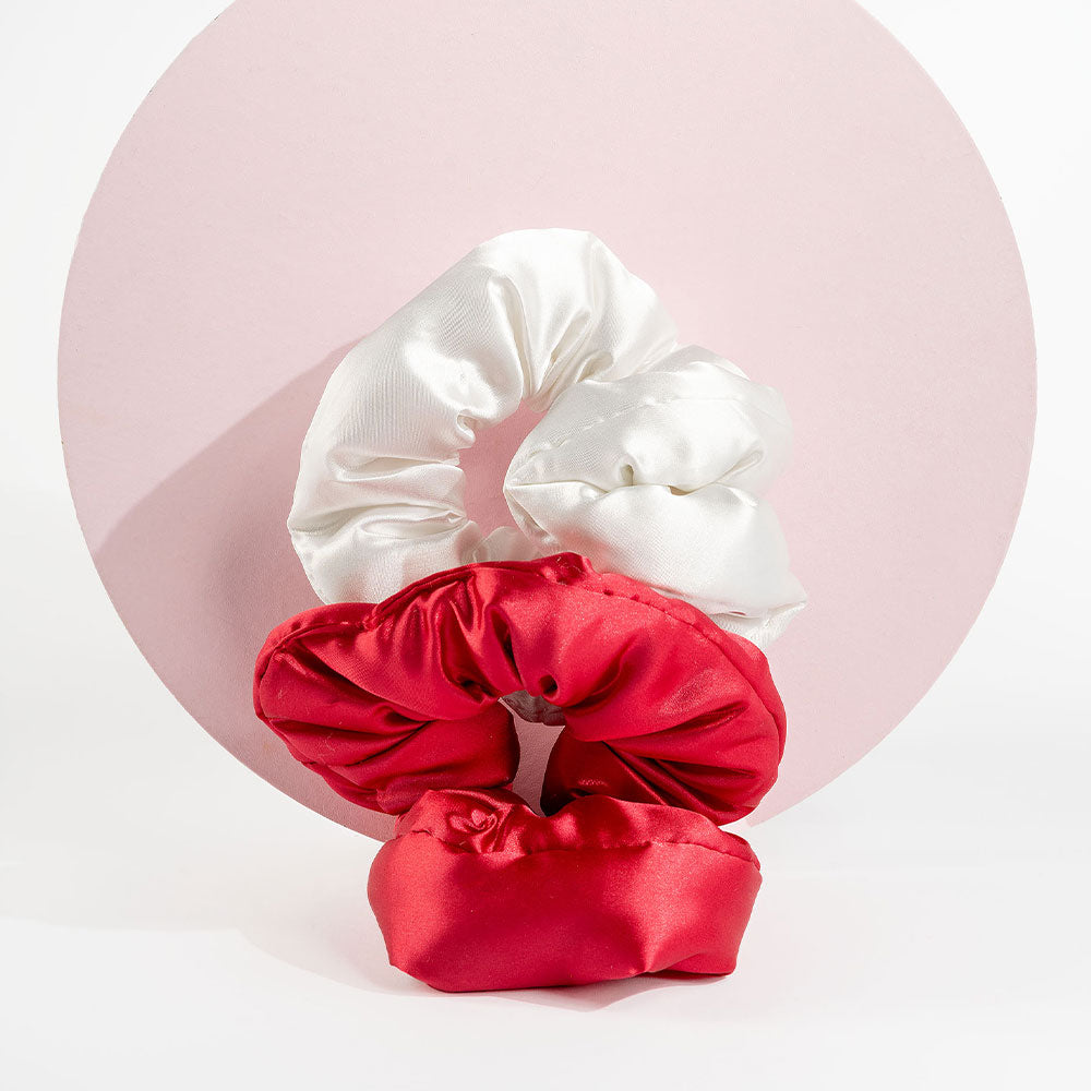 Brushworks Limited Edition Large Cloud Scrunchies (Red)