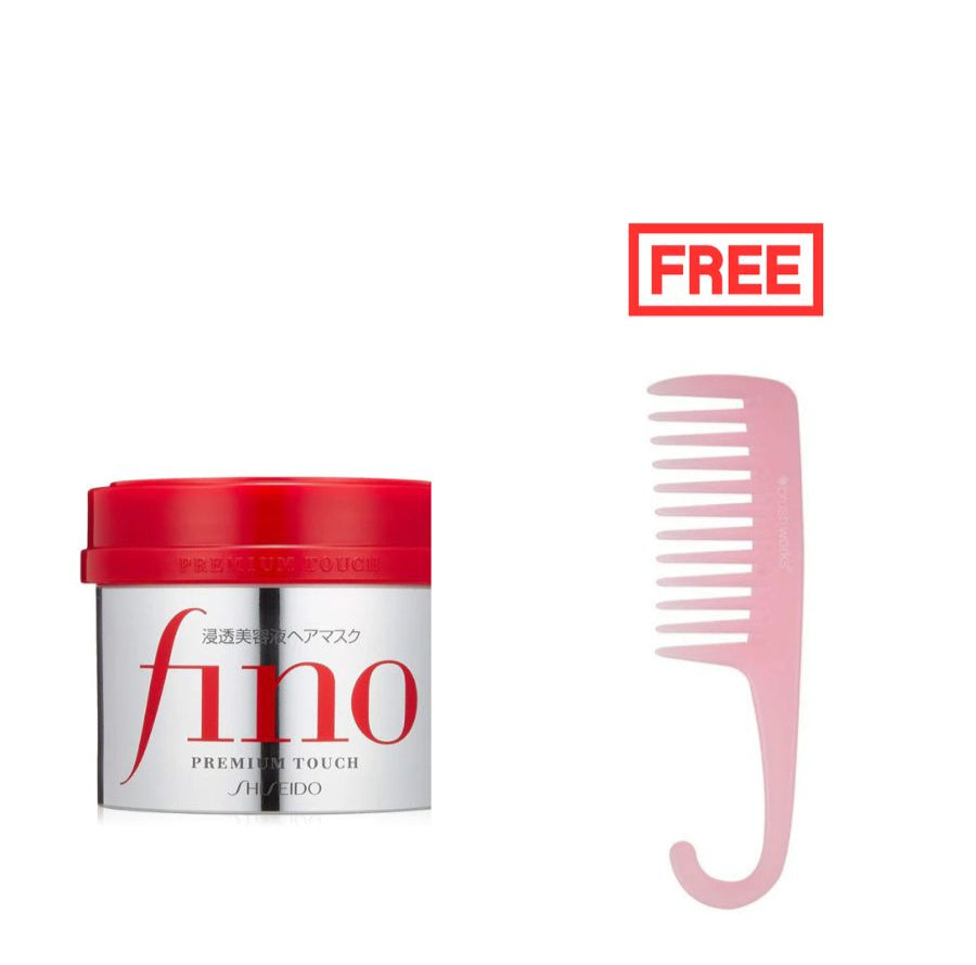 Shiseido Fino Premium Touch Hair Mask 230gr + Brushworks Shower Comb