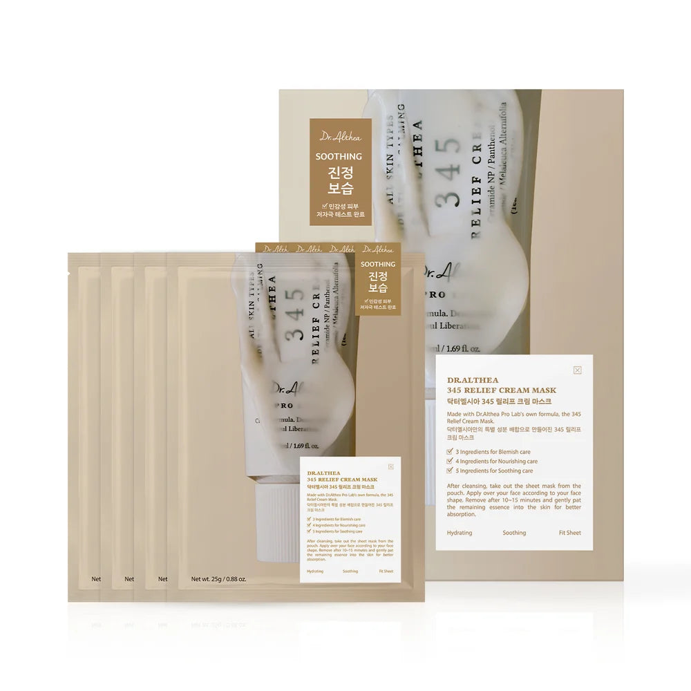 Dr.Althea 345 Relief Cream Mask 4 pcs