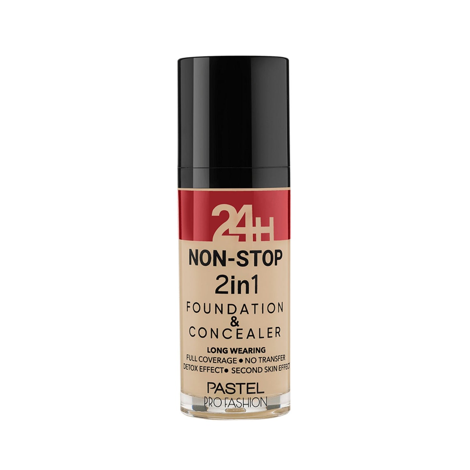 Pastel 24H Non-Stop 2in1 Foundation &amp; Concealer  30ml