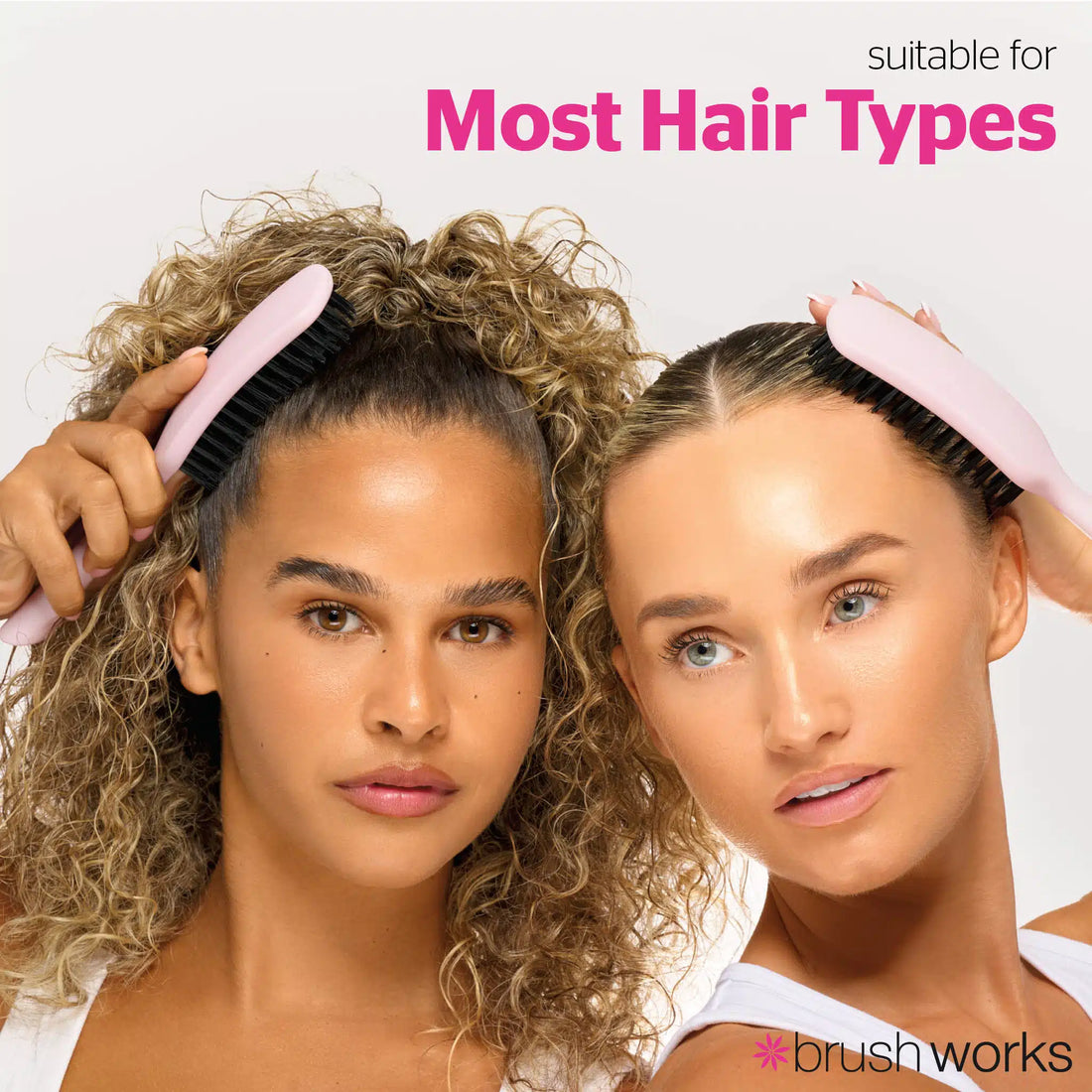 Brushworks Slick Back Bristle Hair Brush