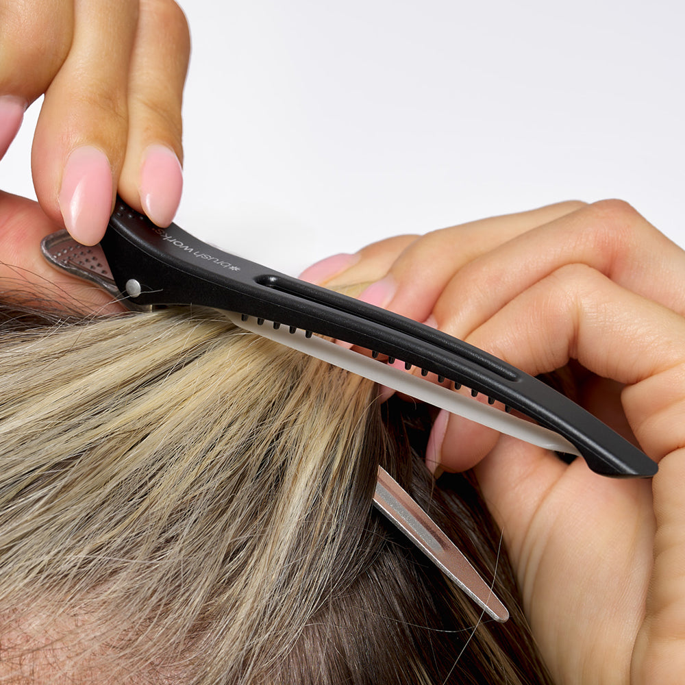 Brushworks No Crease Sectioning Hair Clips – 6 Pack