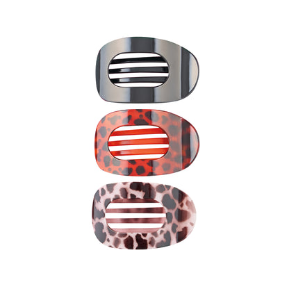 Brushworks Flat Claw Clips 3 Pack | Kapëse Flokësh të Sheshta