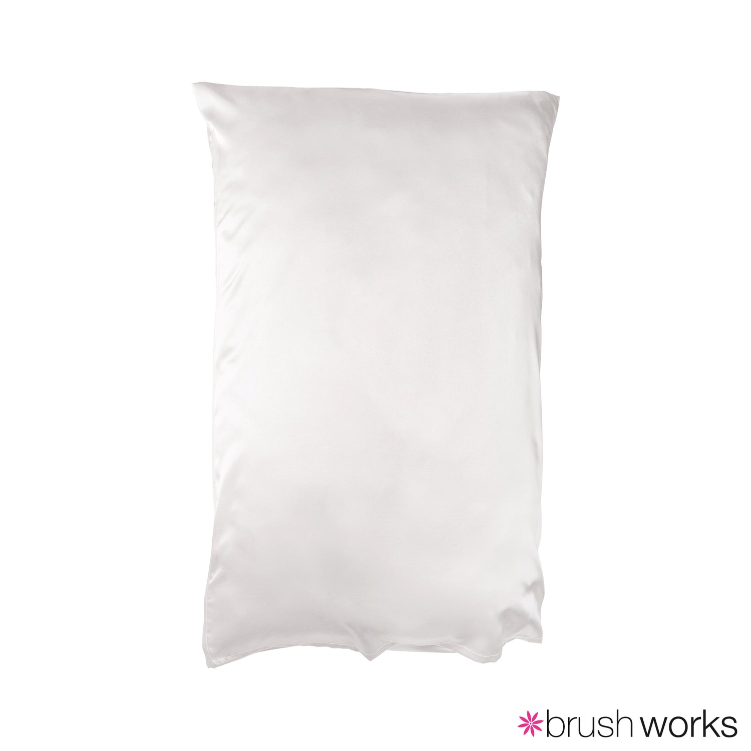 Brushworks Luxe Satin Pillowcase White