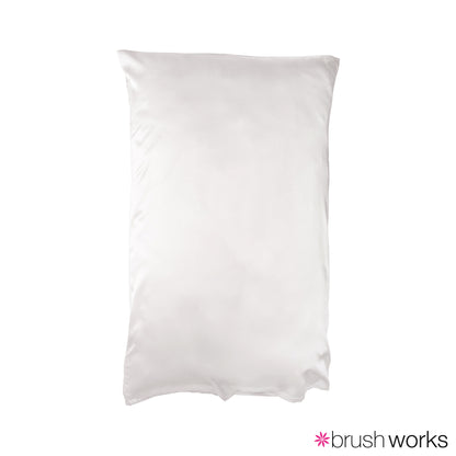 Brushworks Luxe Satin Pillowcase White