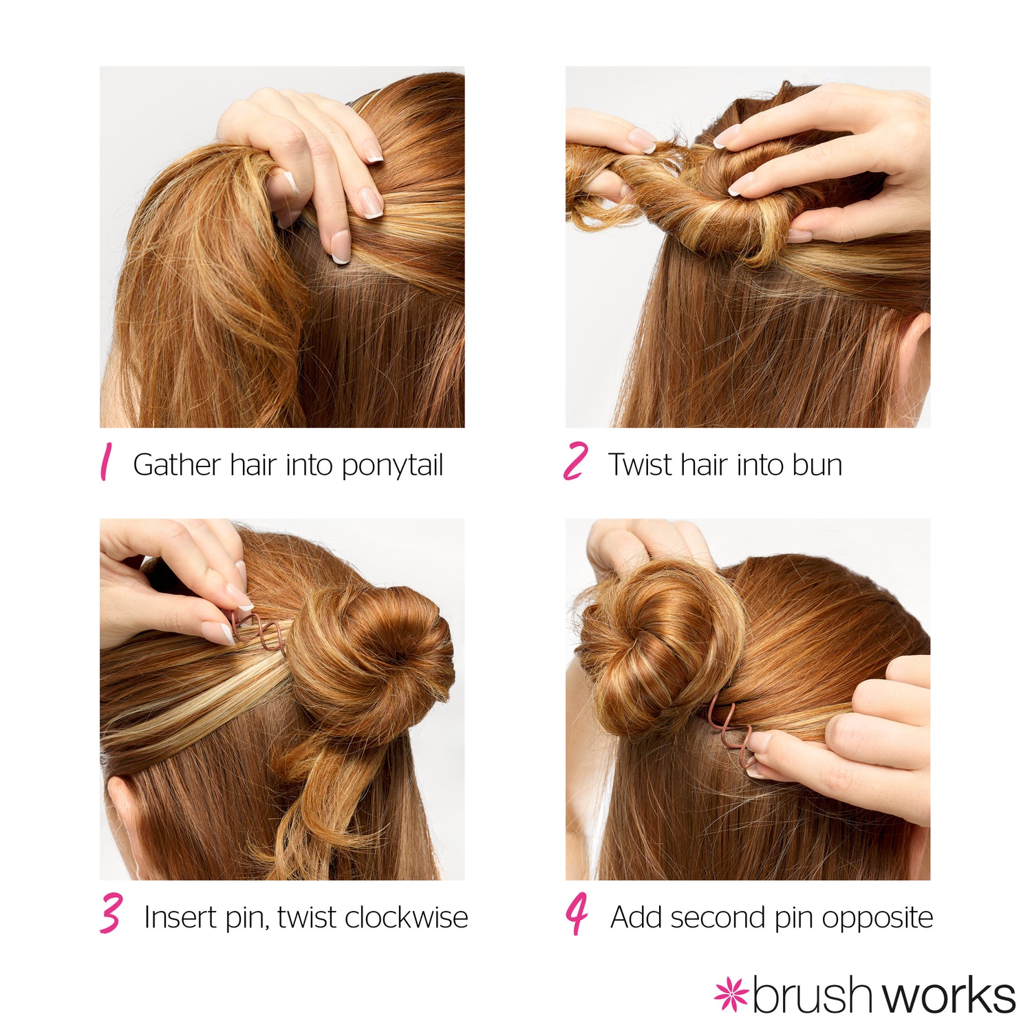 Brushworks Spiral Bobby Pins – 5 Pack