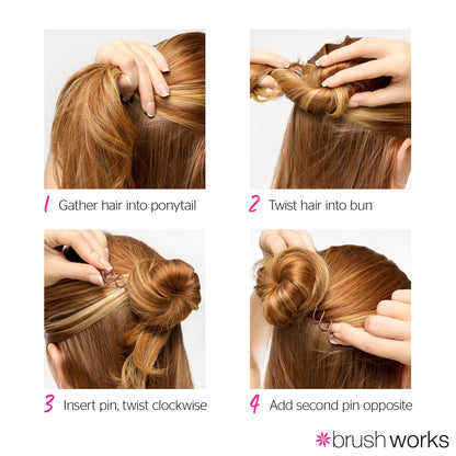 Brushworks Spiral Bobby Pins – 5 Pack