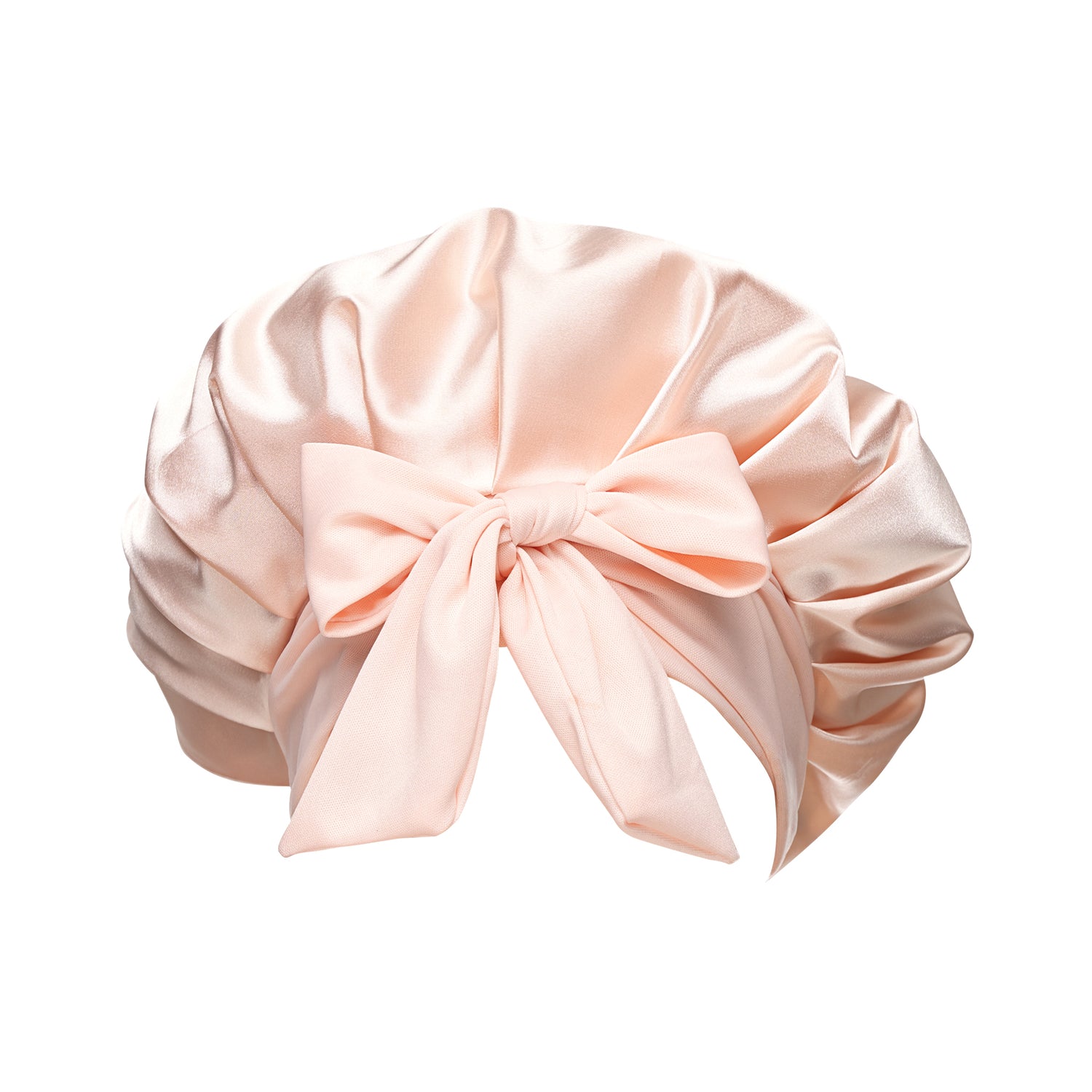Brushworks Double Layer Satin Hair Bonnet – Ballet Pink