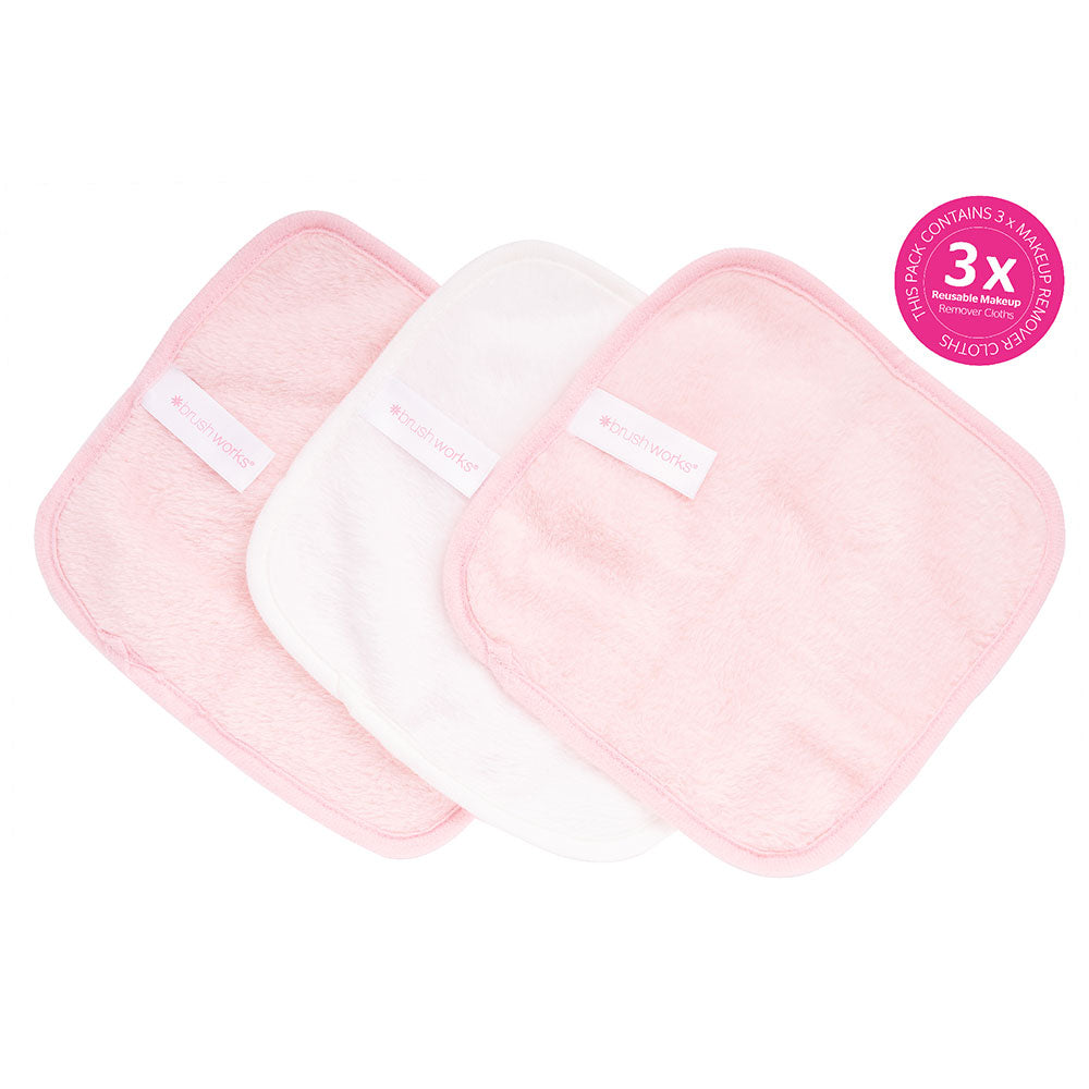 Brushworks Makeup Remover Cloths  3 Pack