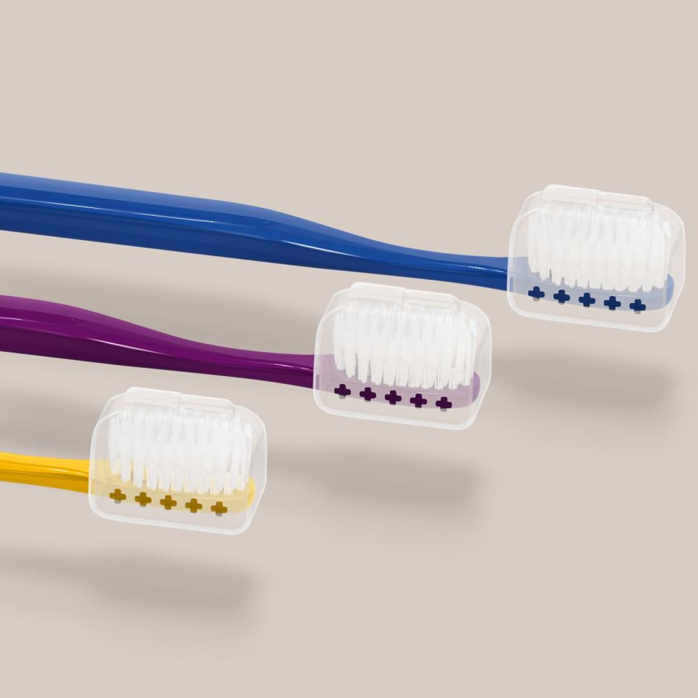 Kundal Deep Clean Elasticity Antibacterial Double Fine Hair Toothbrush Hard Type