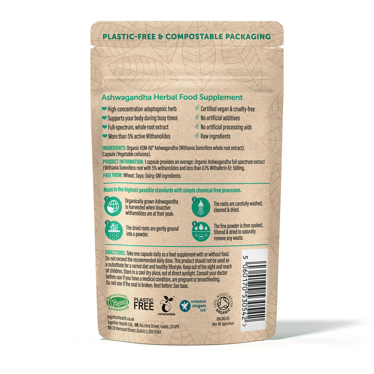 Together Health Organic Ashwagandha 30 capsules