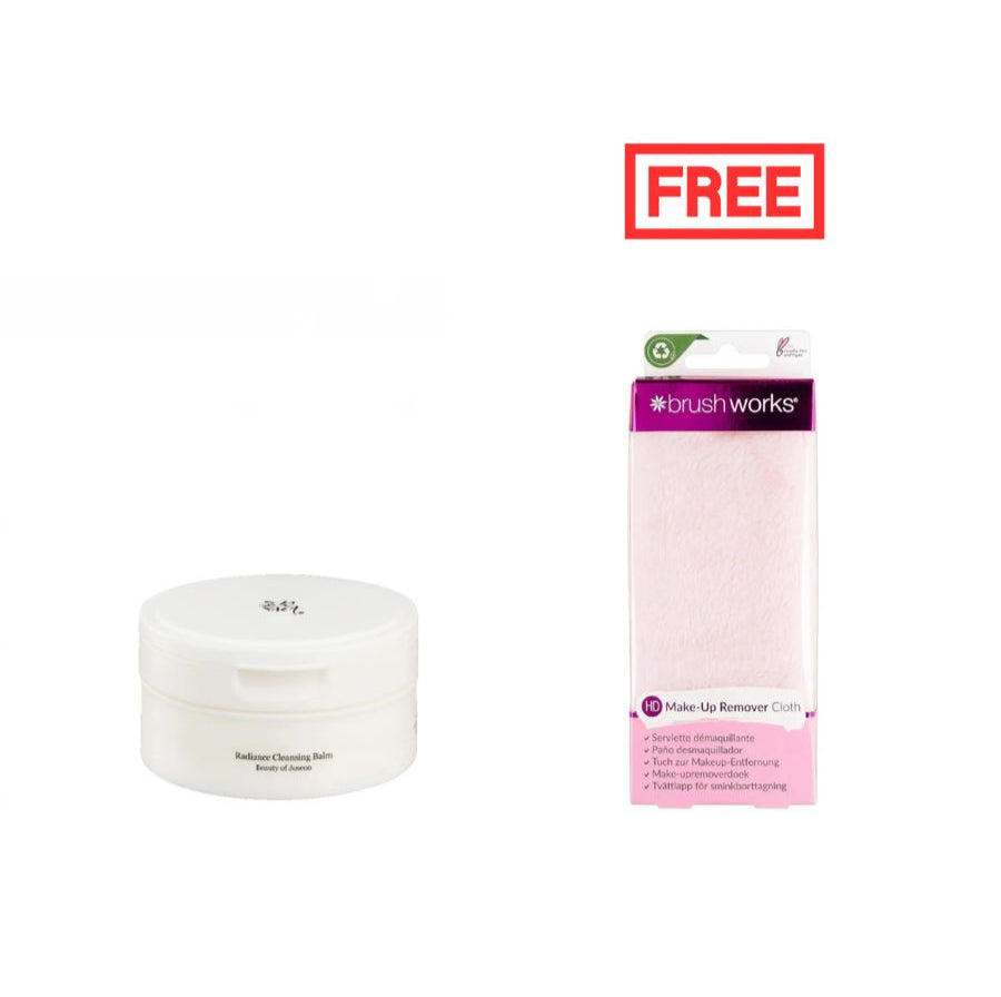 Beauty of Joseon Radiance Cleansing Balm + Brushworks HD Makeup Remover Cloth