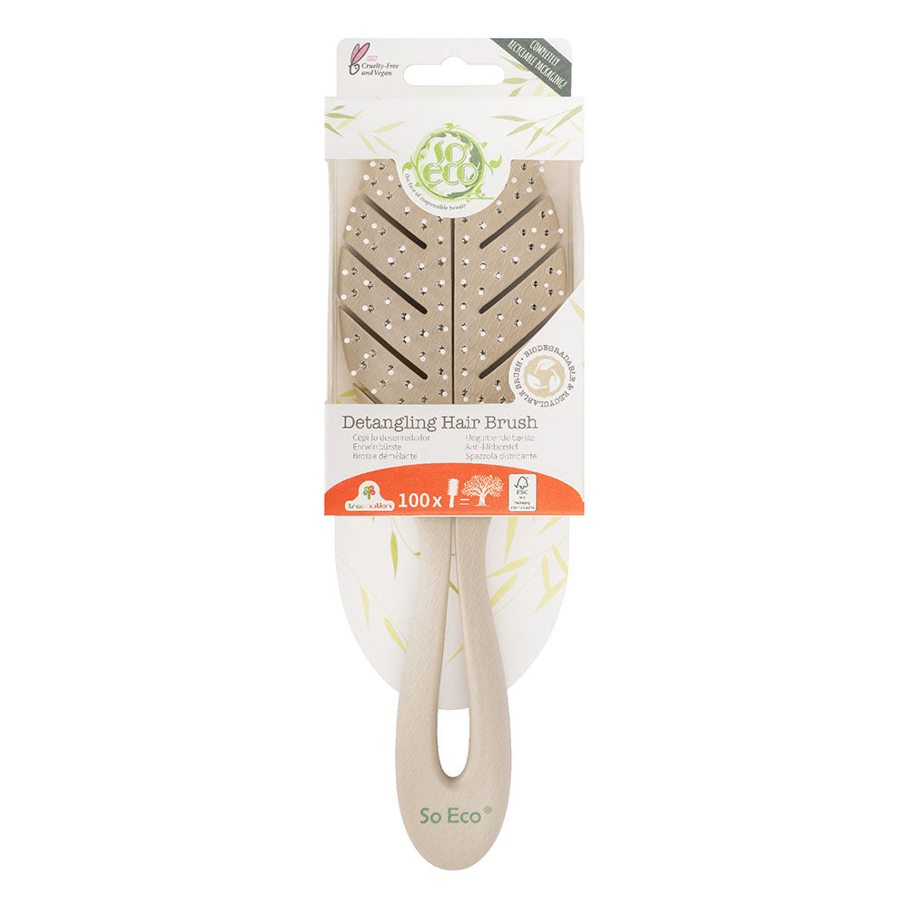 So Eco Biodegradable Detangling Leaf Brush