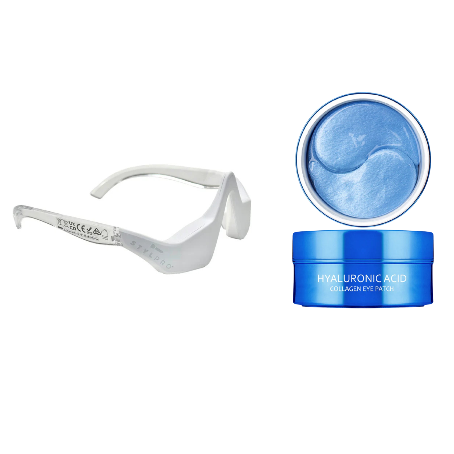 Stylpro EMS &amp; RED Led Under Eye + MediFlower Hyaluronic Acid Collagen Eye Patches