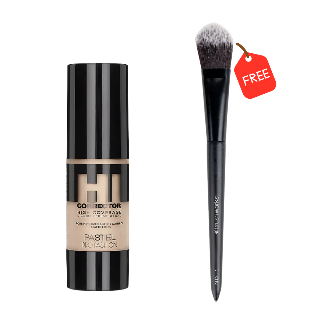1+1 FALAS Pastel High Coverage Liquid Foundation 30ml