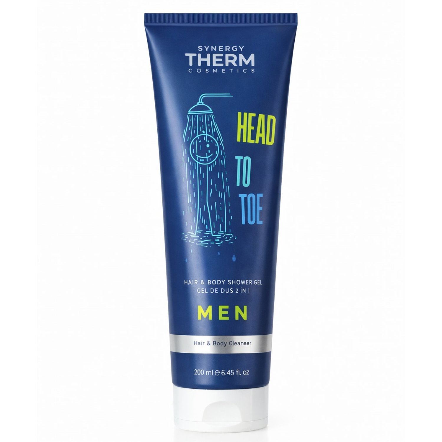 Synergy Therm 2-in-1 Body &amp; Hair Shower Gel For Men – With Glycerin  Cleanser For Daily Use 250ml