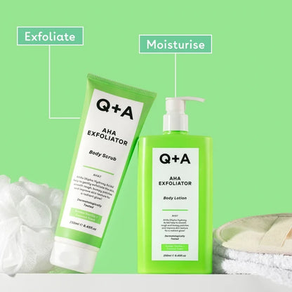 Q+A AHA Exfoliator Body Scrub 250ml