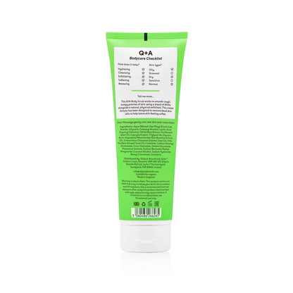 Q+A AHA Exfoliator Body Scrub 250ml