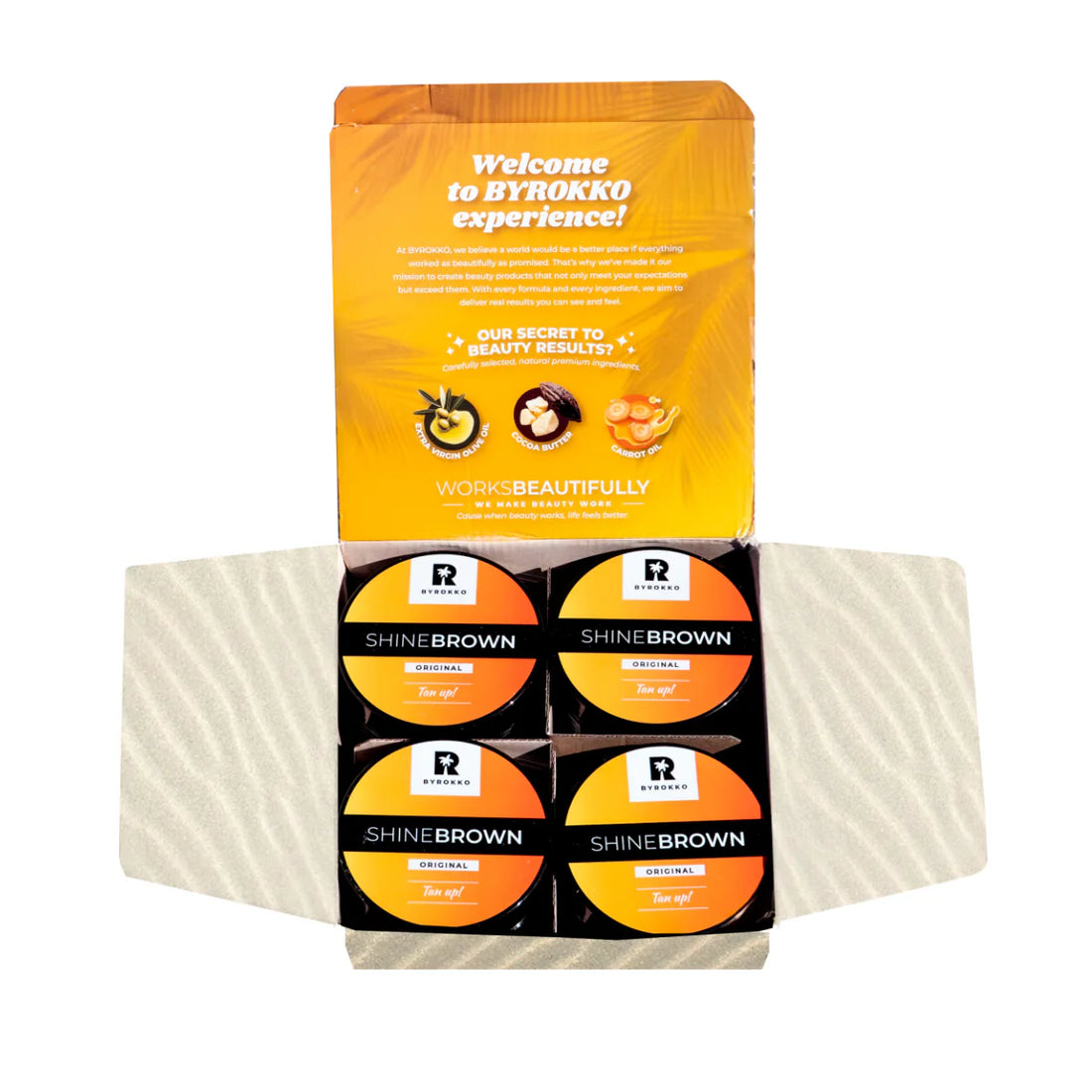 Byrokko Hottest Tanning Box 4 x 200 ml