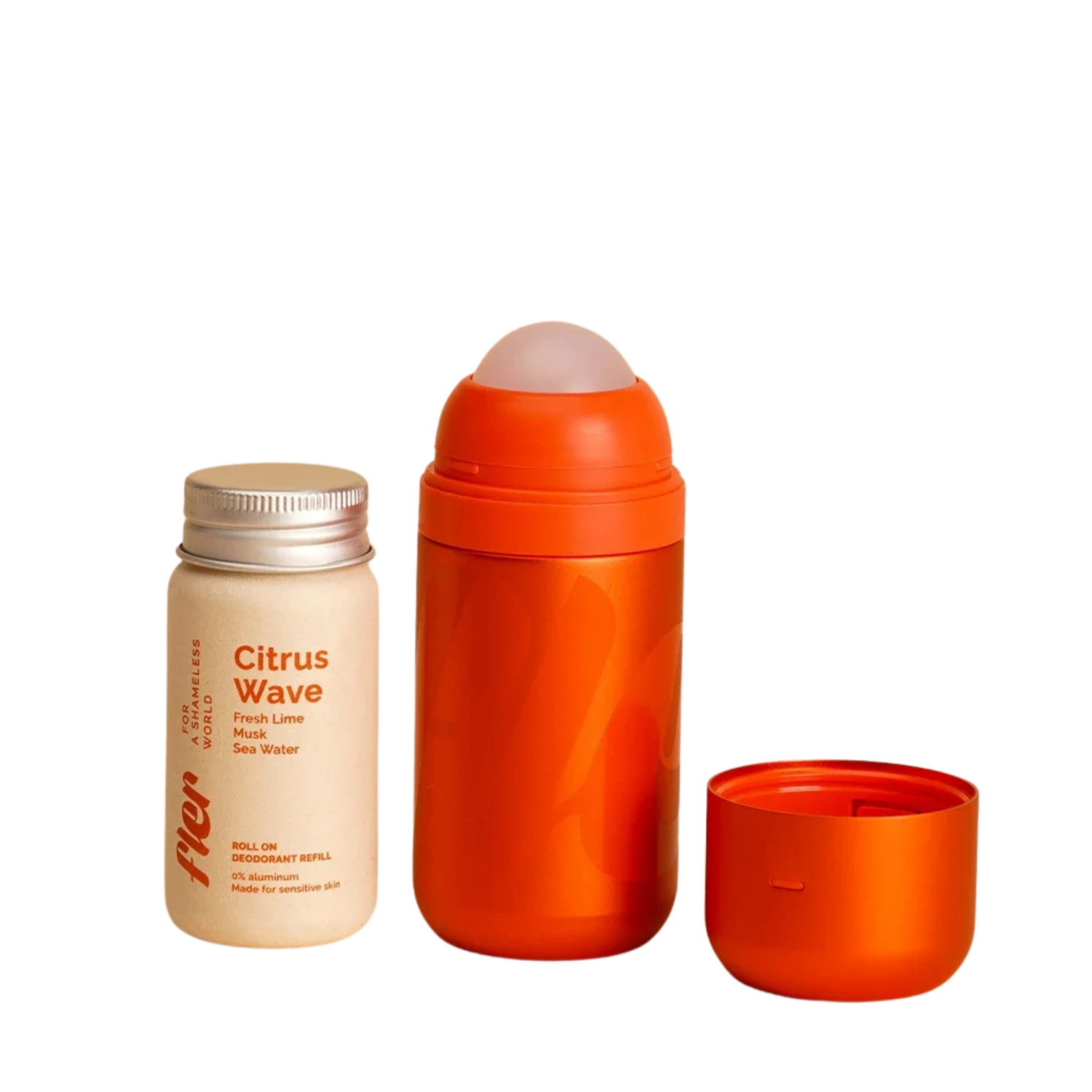 Refillable Roll-on Deodorant Starter Set - Citrus Wave 50 ml