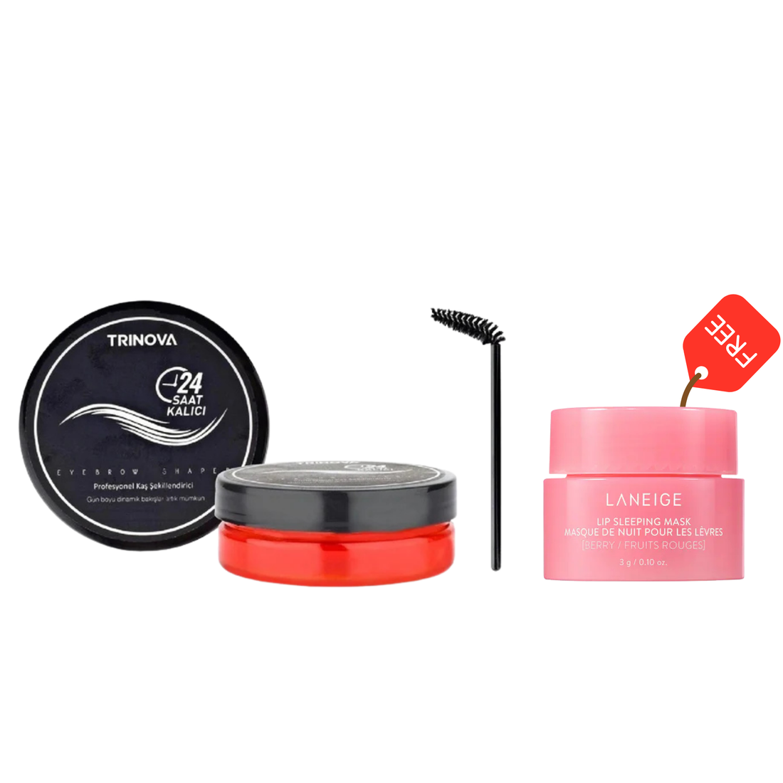1+1 FALAS Trinova Eyebrow Shaper Gel 50ml+ Laneige Lip Sleeping Mask 3 gr