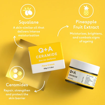 Q+A Ceramide Barrier Defence Face Cream 50g