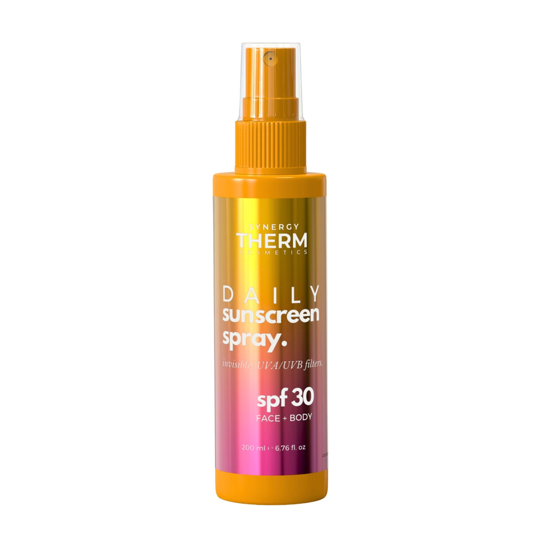Synergy Therm Daily Sunscreen Spray SPF 30 Invisible Finish 200ml