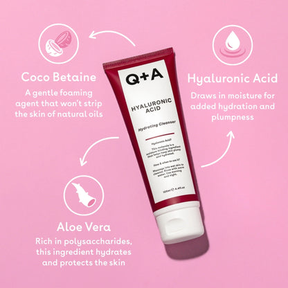 Q+A Hyaluronic Acid Hydrating Cleanser 125 ml