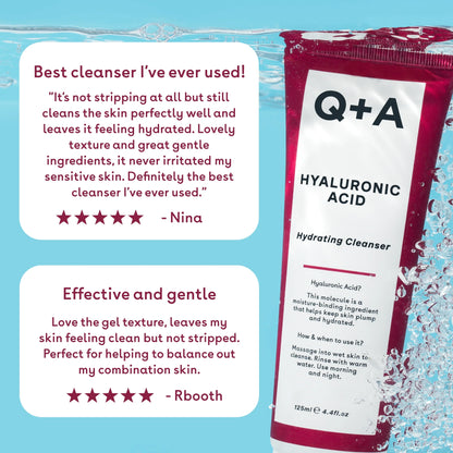 Q+A Hyaluronic Acid Hydrating Cleanser 125 ml