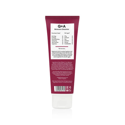 Q+A Hyaluronic Acid Hydrating Cleanser 125 ml
