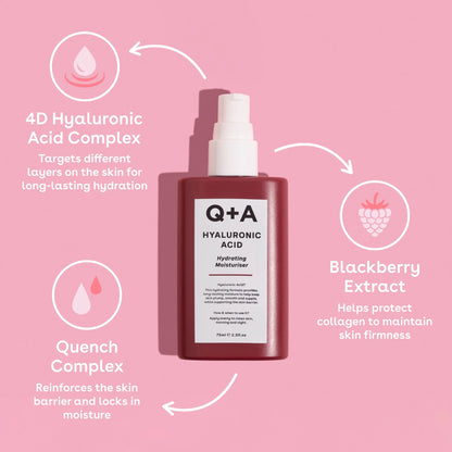 Q+A Hyaluronic Acid Hydrating Moisturiser 75ml