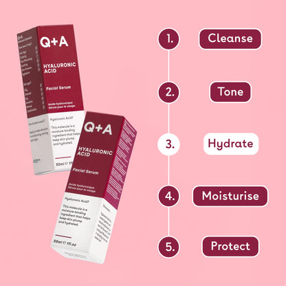 Q+A Hyaluronic Acid Facial Serum 30ml