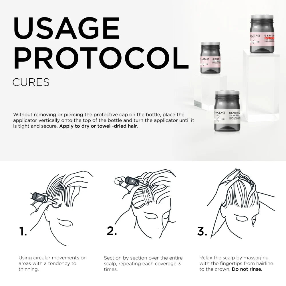 Kérastase Genesis Ampoules Cure Anti-Chute Fortifiantes (10×6ml) – Trajtim për Rënien e Flokëve