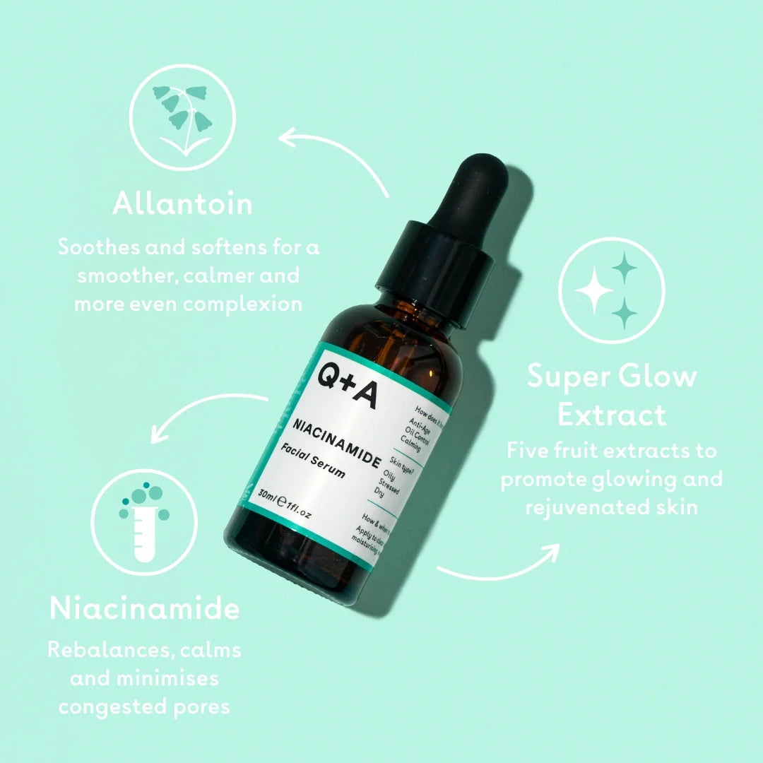 Q+A 10% Niacinamide Facial Serum 30ml