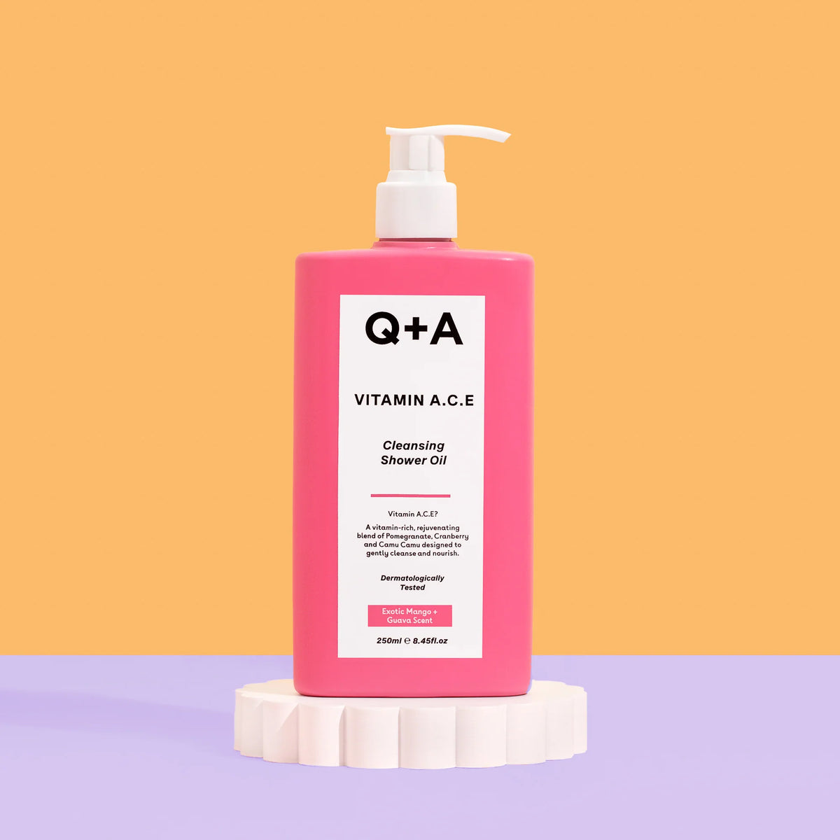 Q+A Vitamin A.C.E Cleansing Shower Oil 250ml
