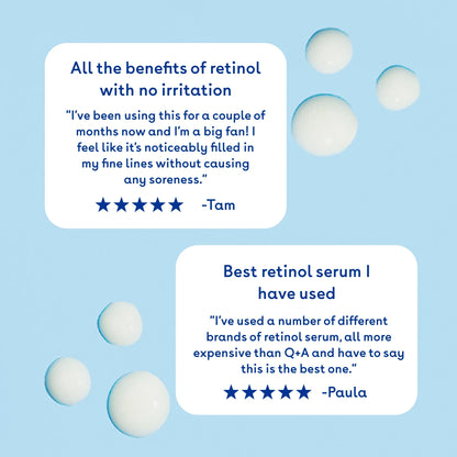 Q+A Retinol 0.2% Facial Serum 30ml