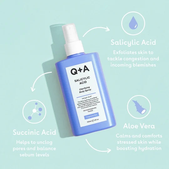 Q+A Salicylic Acid Body Spray 150ml
