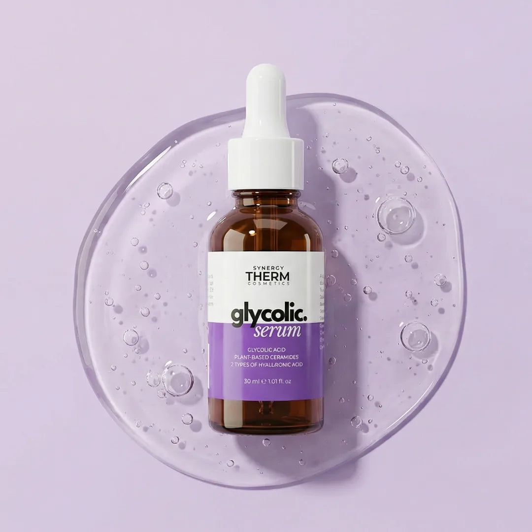 Synergy Therm Glycolic Acid Facial Serum with Ceramides – Gentle Exfoliation &amp; Hydration 30ml
