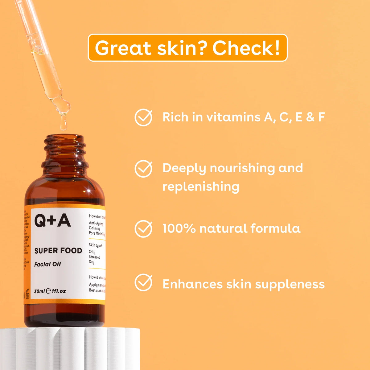 Q+A Super Food Facial Oil 30ml