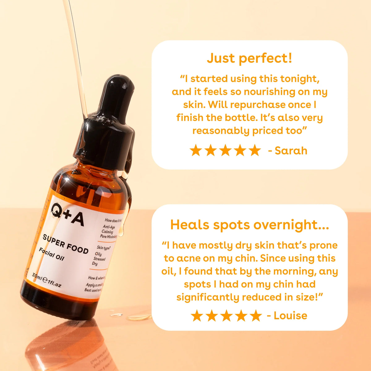 Q+A Super Food Facial Oil 30ml