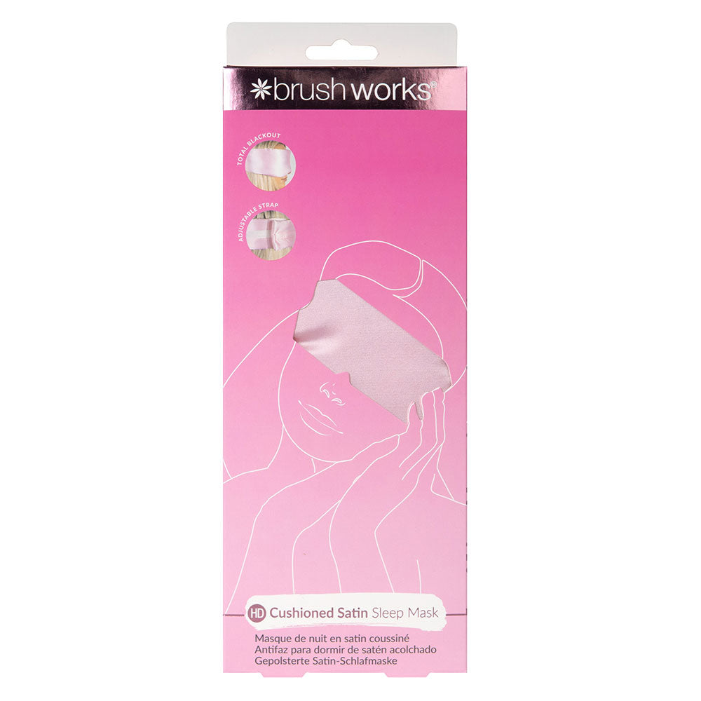 Brushworks HD Cushioned Satin Sleep Mask