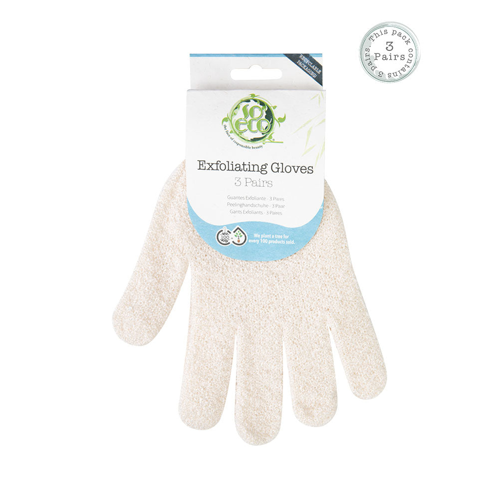 So Eco Exfoliating Gloves  3 Pack
