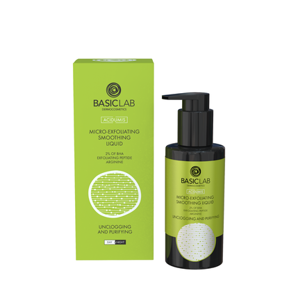 BasicLab Smoothing Micro-Exfoliating Fluid with 2% BHA and Exfoliating Tripeptide 100ml