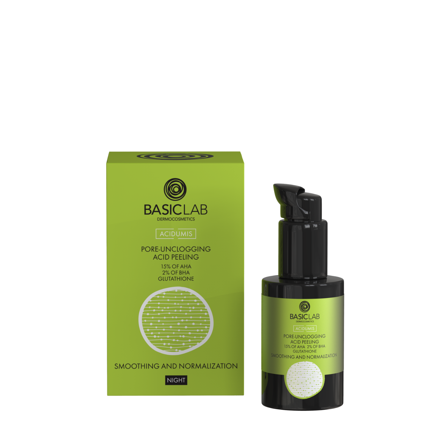 BasicLab Pore-Unblocking Acid Peel with 15% AHA, 2% BHA 30ml