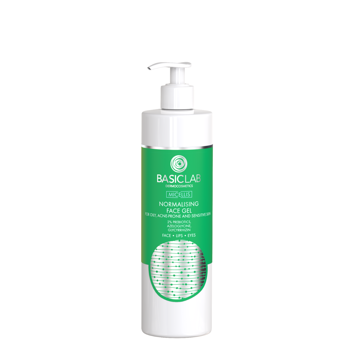 BasicLab Normalizing Cleansing Gel for Oily, Acne-Prone and Sensitive Skin 300ml