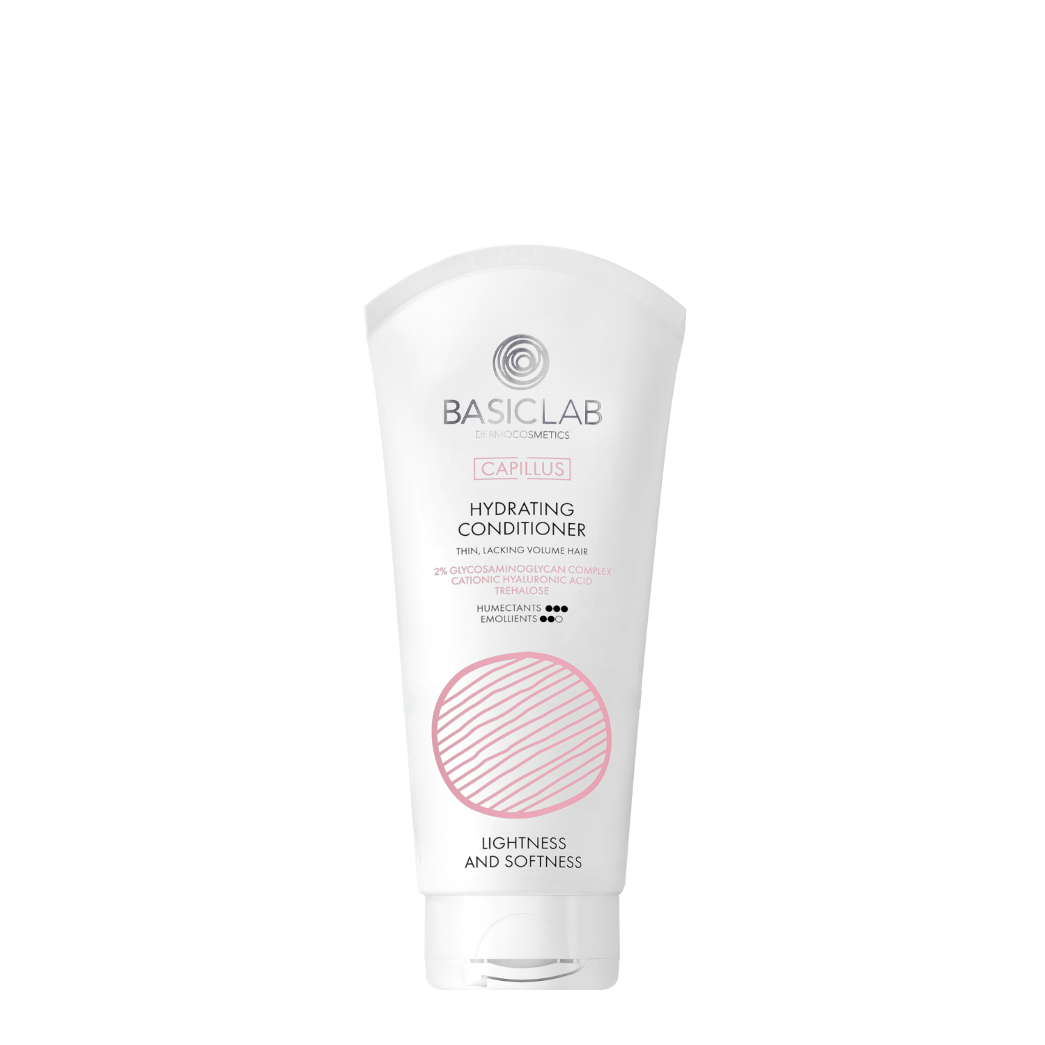 BasicLab Moisturizing Conditioner, 2% Glycosaminoglycan Complex, Cationic Hyaluronic Acid, Trehalose, Lightness and Softness