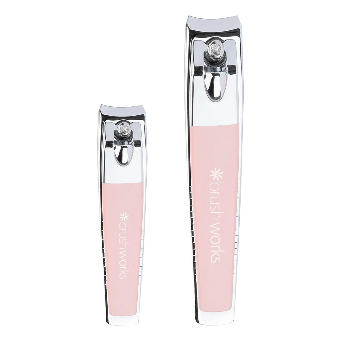 Brushworks Toe & Nail Clipper Set Pink 2 Pcs