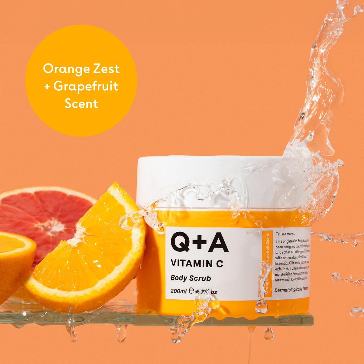Q+A Vitamin C Body Scrub 200ml